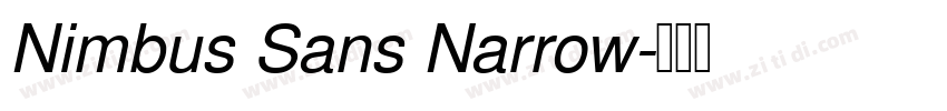 Nimbus Sans Narrow字体转换